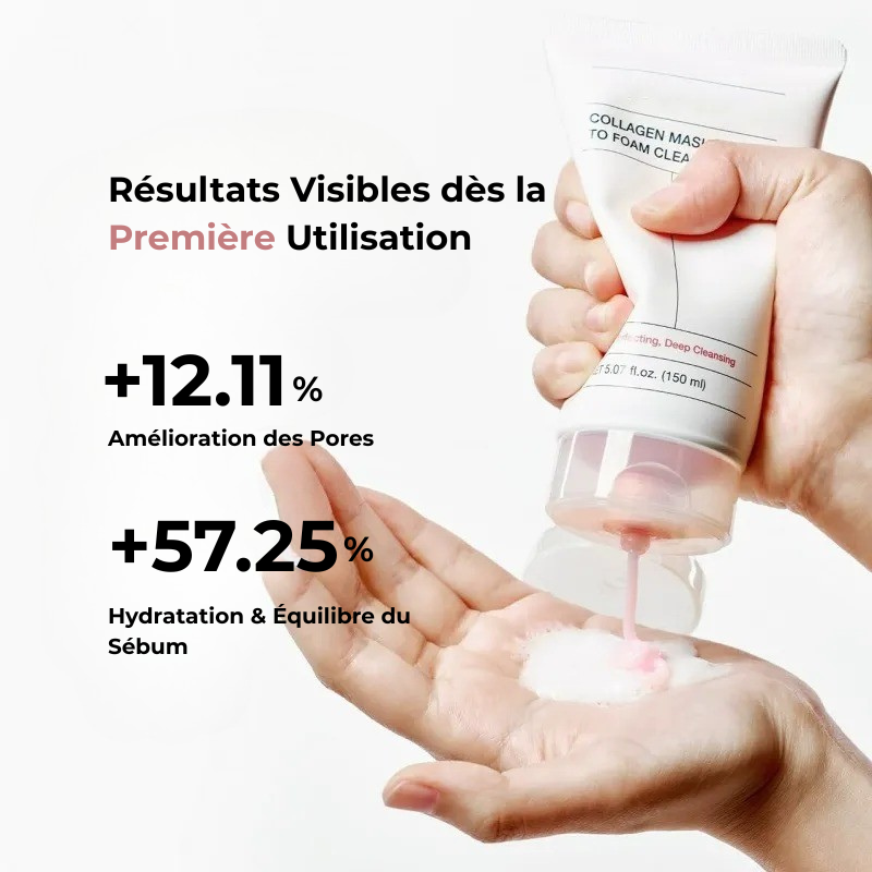 Masque au Collagène Moussant – Nettoyage & Hydratation
